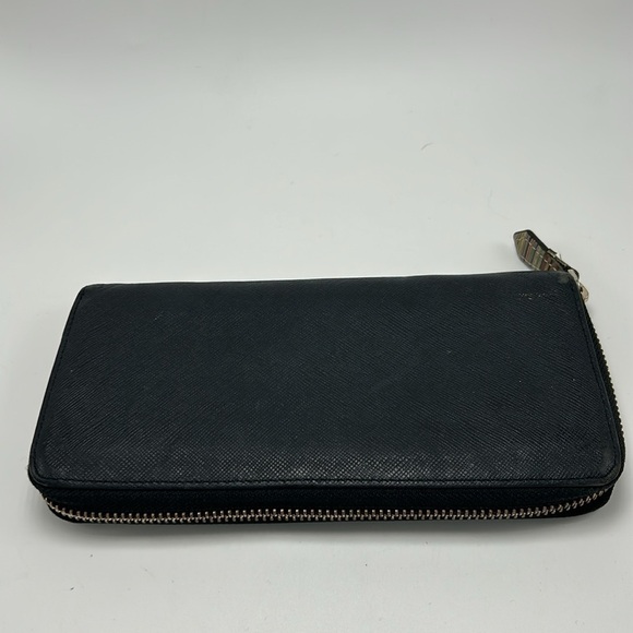 Paul Smith Long Wallet Round Zip Black Women's Vintage Y2k Leather - Picture 3 of 8
